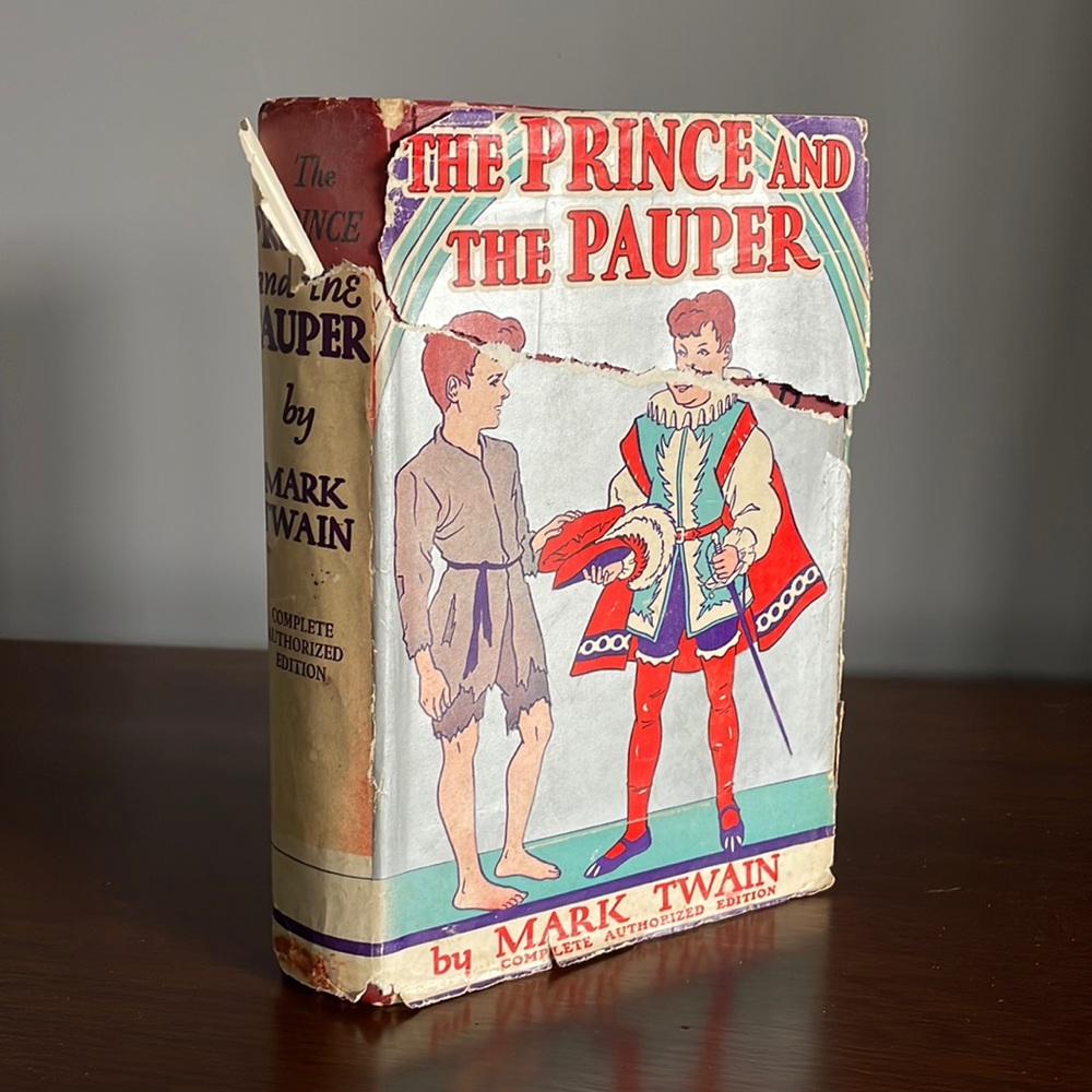 The Prince and The Pauper by Mark Twain 1909 Bound Antique Novel